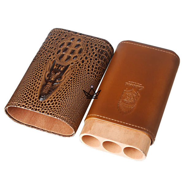 Etui à cigare en cuir - Wild Cedar - - etui cigare - Cadeau, Noël, Anniversaire, Original, Fête des pères, fête des mères - Atelier Atypique