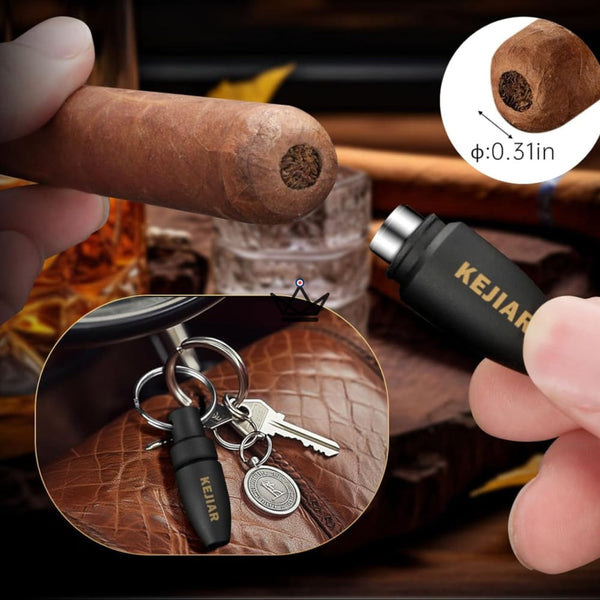 New Origin Zigarren-Reiseetui — Tragbarer Mini-Humidor, Hygrometer & 5 integrierte Accessoires – 13/16
