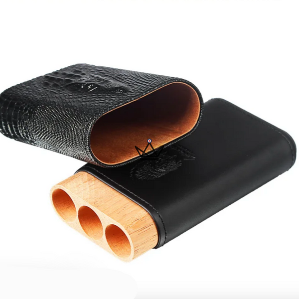 Etui à cigare en cuir - Wild Cedar - - etui cigare - Cadeau, Noël, Anniversaire, Original, Fête des pères, fête des mères - Atelier Atypique