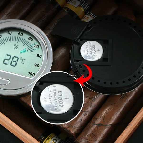 Hygromètre Électronique à Cigares - TESLA - - hygrometre - Cadeau, Noël, Anniversaire, Original - Atelier Atypique