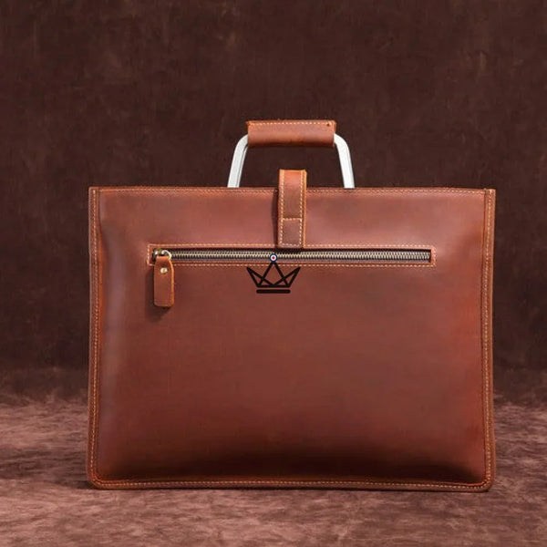 Sacoche en cuir vintage - WINSTON - - Sacoche - Cadeau, Noël, Anniversaire, Original - Atelier Atypique