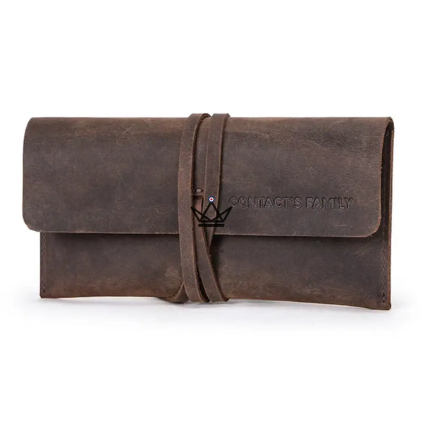 Personalisierbares Stifte- und Federmäppchen aus Leder – Voyageur Spool – 5/9