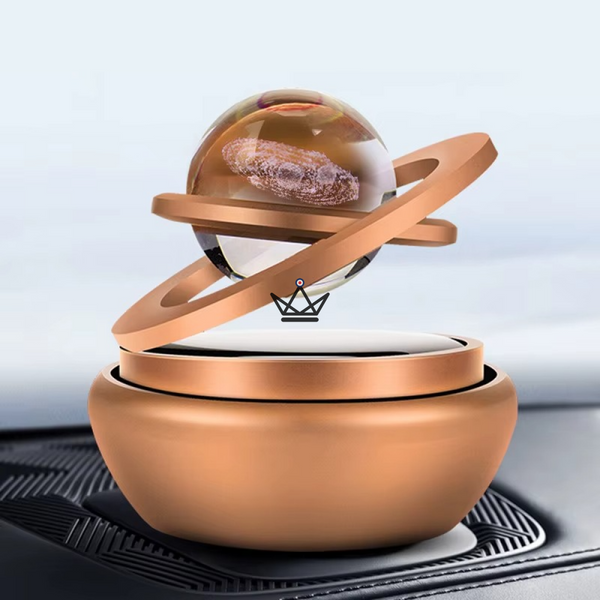 Magnetisches Sonnensystem mit Solarenergie, rotierende Ringe - HELIA