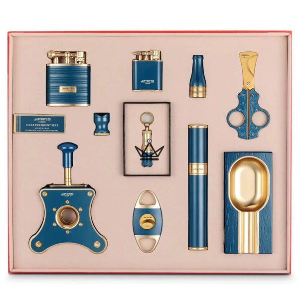Coffret du Cigare de luxe 10 pièces - EZOV - - Briquet Out - Cadeau, Noël, Anniversaire, Original - Atelier Atypique