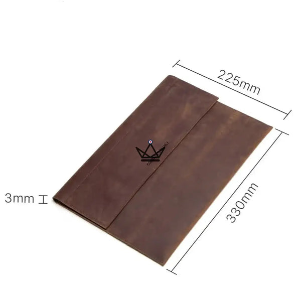 Personalisierbare iPad-Laptoptasche 13" aus Leder — Voyageur PLI – 10/13