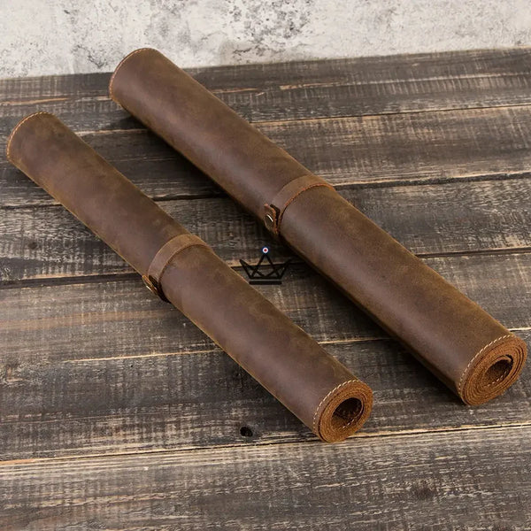 Sous-main, tapis de souris géant en cuir personnalisable - Voyageur Office - - Tapis souris personnalisable - Cadeau, Noël, Anniversaire, Original - Atelier Atypique