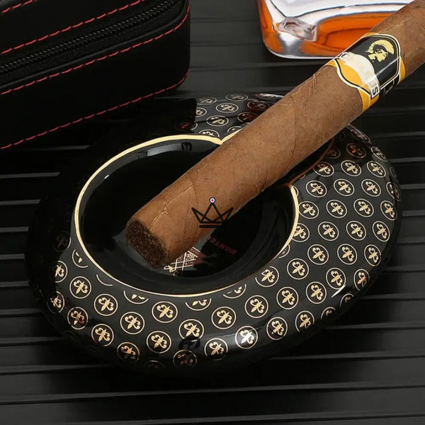 Cendrier à Cigare de Luxe - Solo King - - cendrier - Cadeau, Noël, Anniversaire, Original, Fête des pères, fête des mères - Atelier Atypique