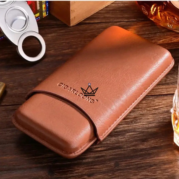 Etui 3 cigares et Coupe-Cigare - Montecristo Loop - - etui cigare - Cadeau, Noël, Anniversaire, Original - Atelier Atypique