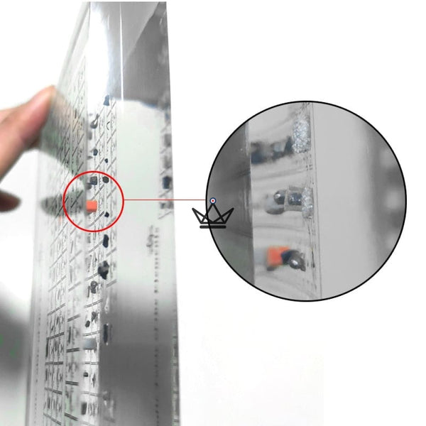 Tableau Périodique Décoratif avec Vrais Éléments : Mendeleïev - - cadre original - Cadeau, Noël, Anniversaire, Original - Atelier Atypique