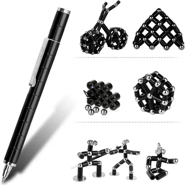 Stylo Aimanté Multifonctions – Créativité et Anti-Stress - - stylo - Cadeau, Noël, Anniversaire, Original, Fête des pères, fête des mères - Atelier Atypique