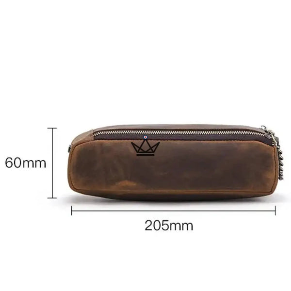 Personalisierbares Stifteetui aus Leder — Voyageur SKETCH – 3/8