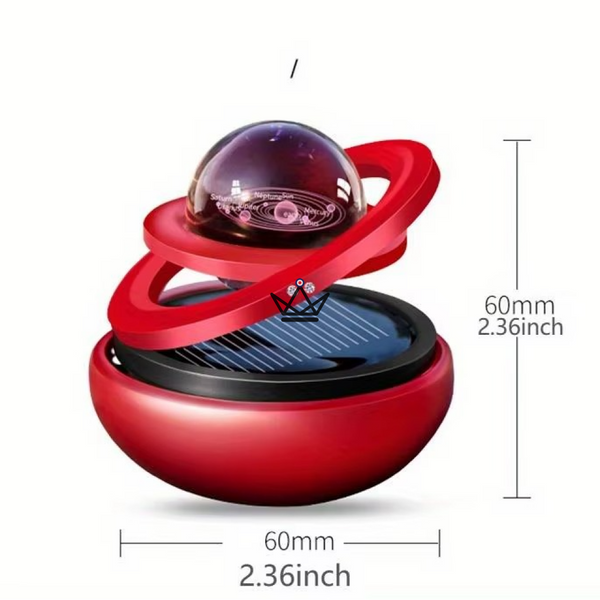 Magnetisches Sonnensystem mit Solarenergie, rotierende Ringe - HELIA