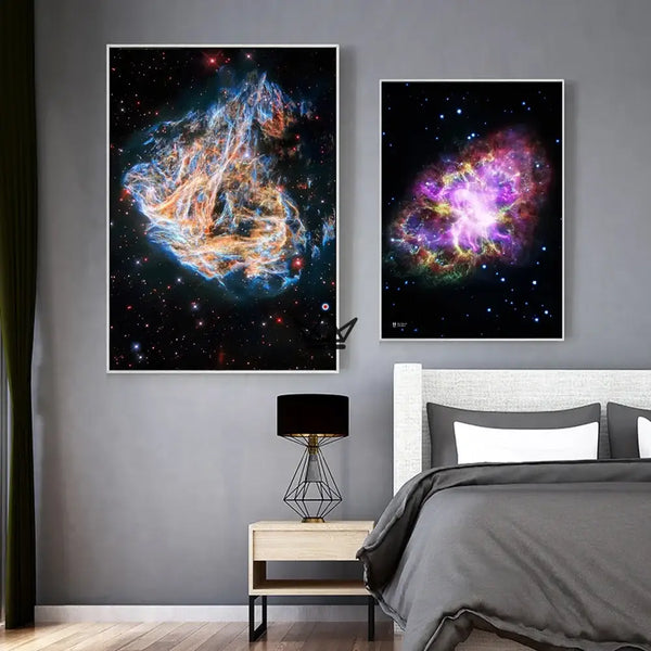 Nebel- und Galaxienposter auf Leinwand, 17 Motive - NEBULA