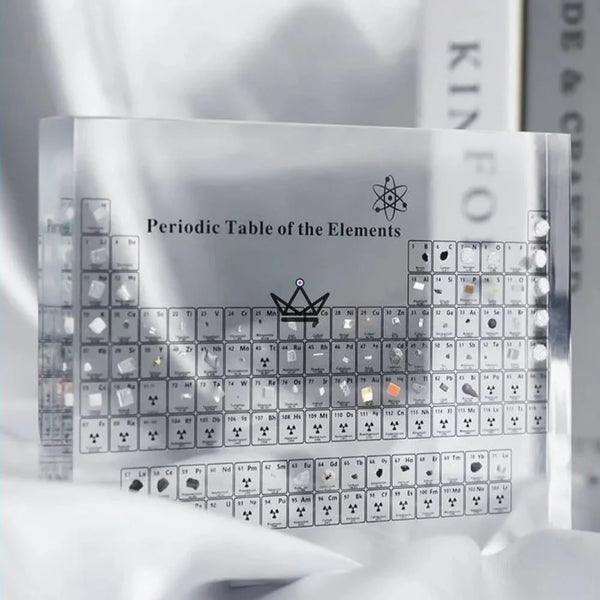 Tableau Périodique Décoratif avec Vrais Éléments : Mendeleïev - - cadre original - Cadeau, Noël, Anniversaire, Original - Atelier Atypique