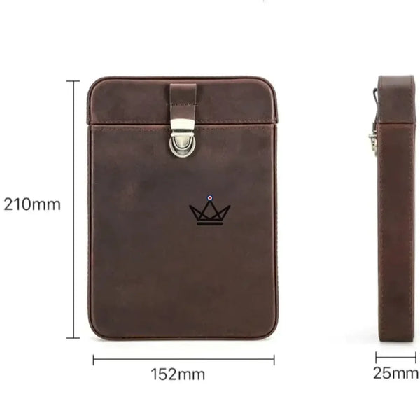 Étui à cigares en cuir personnalisable - Voyageur Slice - - etui cigare personnalisable - Cadeau, Noël, Anniversaire, Original - Atelier Atypique