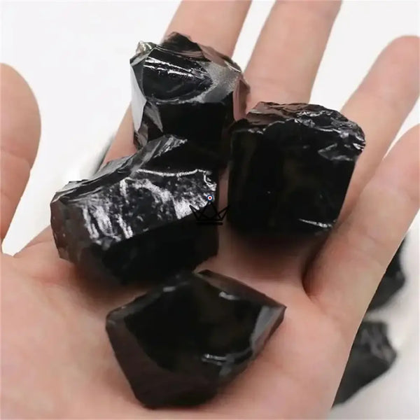 Rohe Mineralien zum Sammeln, 4er-Pack Steine nach Wahl oder 100-g-Beutel — LITHOS, Obsidian / Beutel 100 g