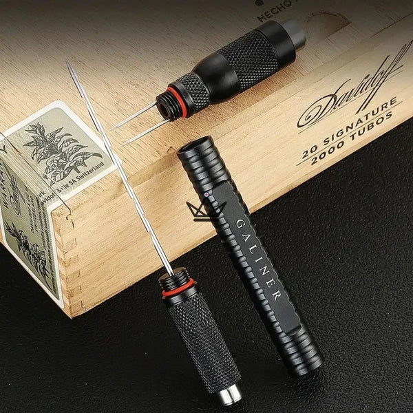 Poinçon et Aiguille à cigare - Draw - - Coupe Cigare Out - Cadeau, Noël, Anniversaire, Original - Atelier Atypique