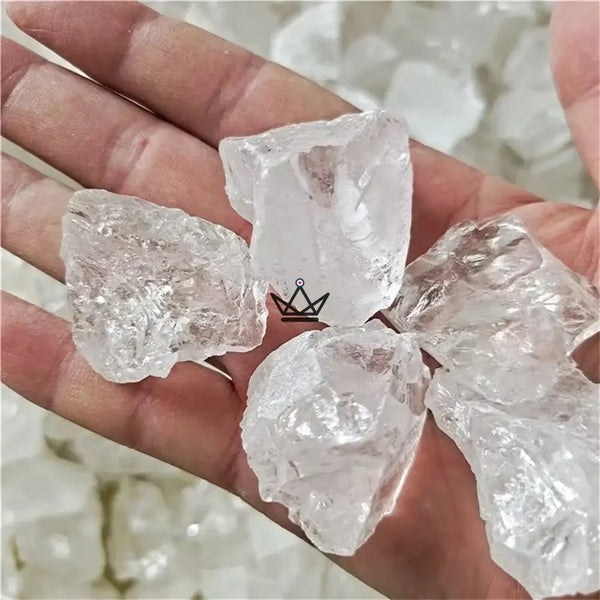 Rohe Mineralien zum Sammeln, 4er-Pack Steine nach Wahl oder 100-g-Beutel — LITHOS, Bergkristall / Beutel 100 g