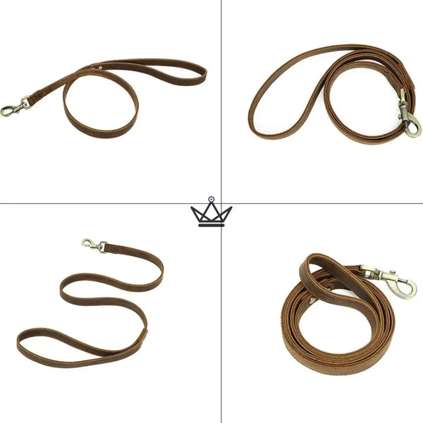 Personalisierbare Hundeleine aus Leder – Traveller Canis Lupus