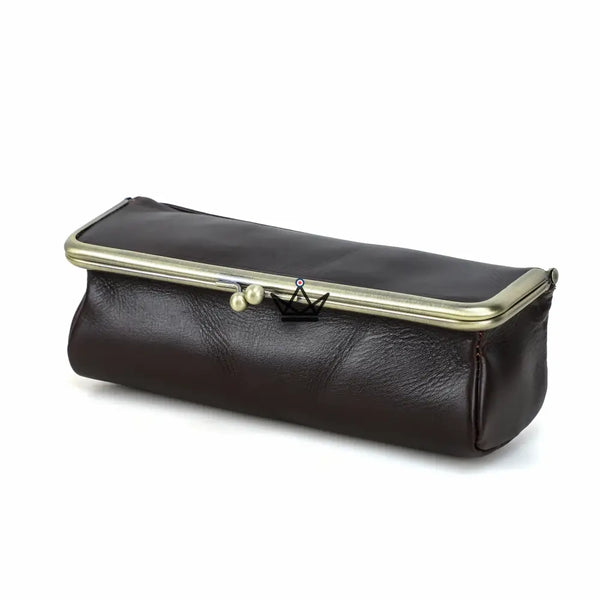 Personalisierbares Lederetui mit Vintage-Verschluss — Voyageur SCRIPT – 8/8