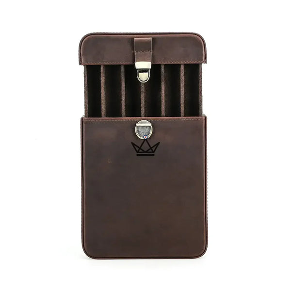 Étui à cigares en cuir personnalisable - Voyageur Slice - - etui cigare personnalisable - Cadeau, Noël, Anniversaire, Original - Atelier Atypique