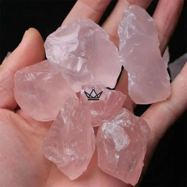 Rohe Mineralien zum Sammeln, 4er-Pack Steine nach Wahl oder 100-g-Beutel — LITHOS, Rosenquarz / Beutel 100 g
