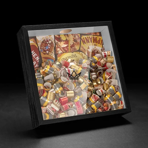 Présentoir à Bagues de Cigare - Square Ring - - coffret cigare - Cadeau, Noël, Anniversaire, Original, Fête des pères, fête des mères - Atelier Atypique