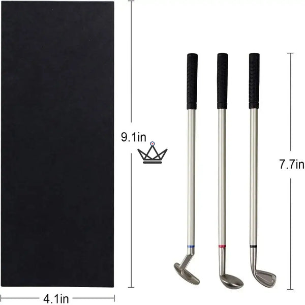 Schreibtisch-Geschenkset Golfschläger-Stifte, Geschenk für Golfer – BIRDIE