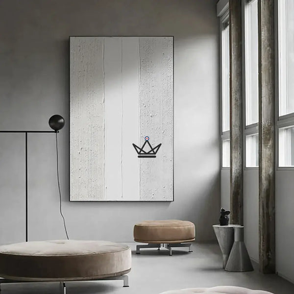 Peinture à l'huile sur toile XXL - Voyageur Textura - - toile - Cadeau, Noël, Anniversaire, Original, Fête des pères, fête des mères - Atelier Atypique