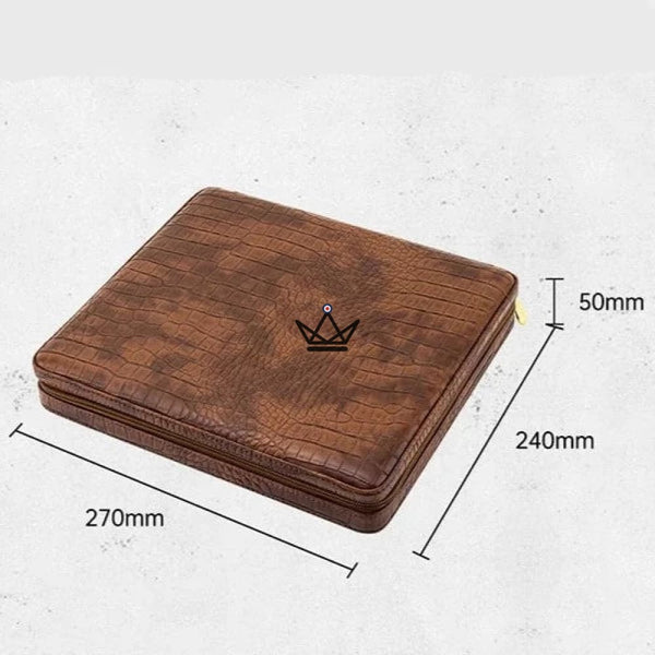 Cave à cigare en Cuir - Quadra - - Cave à cigare OUT - Cadeau, Noël, Anniversaire, Original - Atelier Atypique