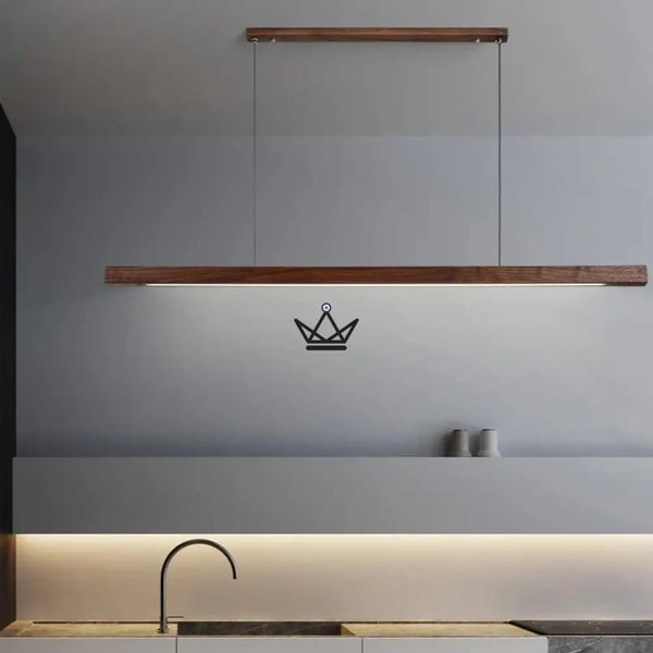 Lampe Suspendue LED en Bois Massif - Rhythm Nordic - - luminaire - Cadeau, Noël, Anniversaire, Original, Fête des pères, fête des mères - Atelier Atypique