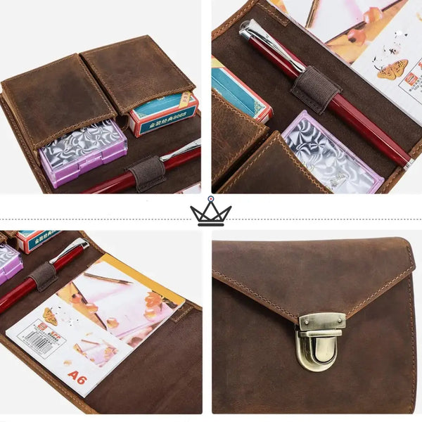 Kartenetui aus echtem Leder, personalisierbar — VOYAGEUR Cards – 3/9
