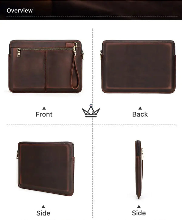 Personalisierbare Lederhülle für MacBook AIR & PRO – Voyageur Centurion