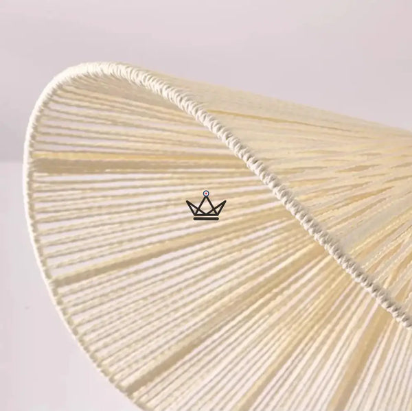 Hängeleuchte FOLIA — handgeflochtenes Rattan, Blattform – 7/12