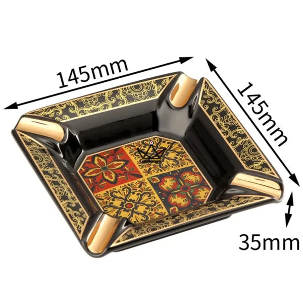 Cendrier à Cigare de Luxe - Lys Impérial - - cendrier - Cadeau, Noël, Anniversaire, Original, Fête des pères, fête des mères - Atelier Atypique