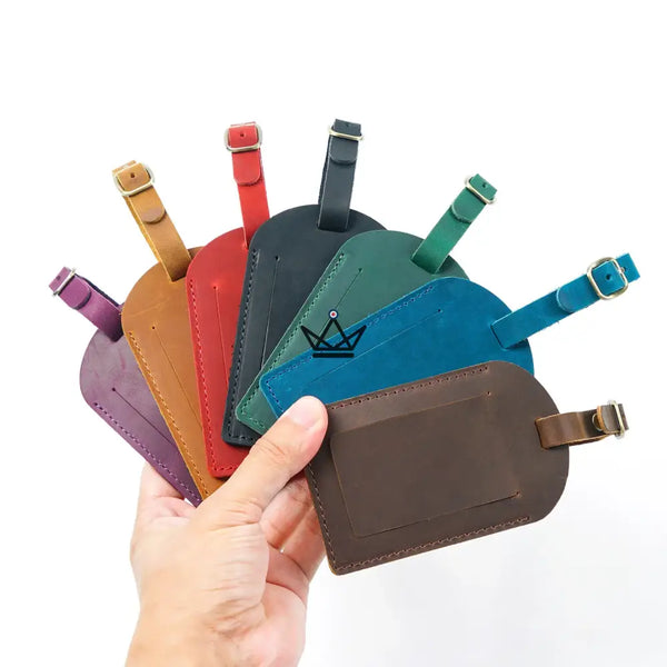 Personalisierbarer Gepäckanhänger aus Leder – Traveller Tag