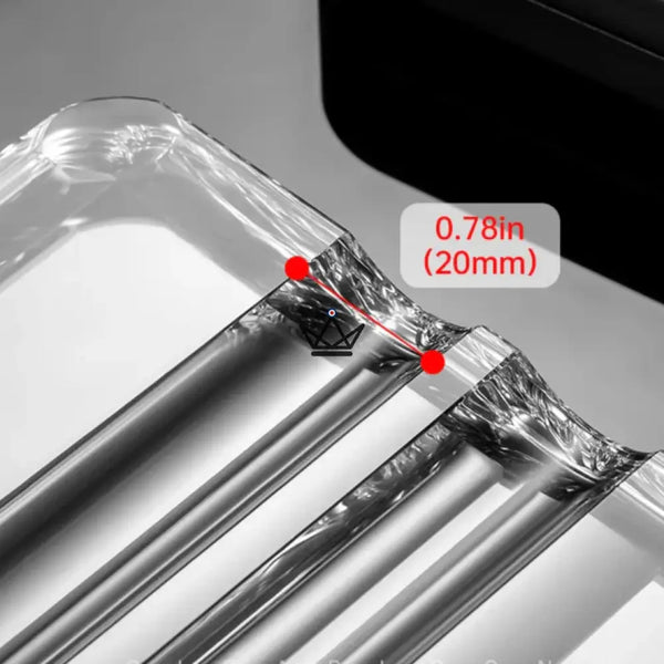 Clear Glass Cigar Ashtray - Crystal Duo