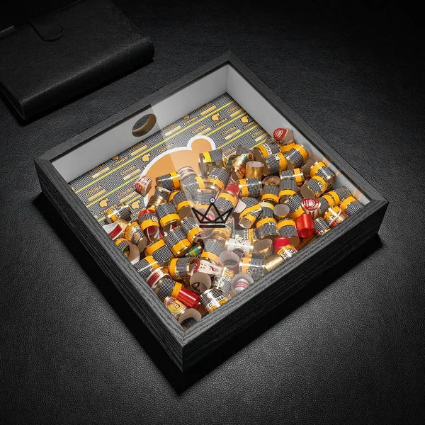 Présentoir à Bagues de Cigare - Square Ring - - coffret cigare - Cadeau, Noël, Anniversaire, Original, Fête des pères, fête des mères - Atelier Atypique