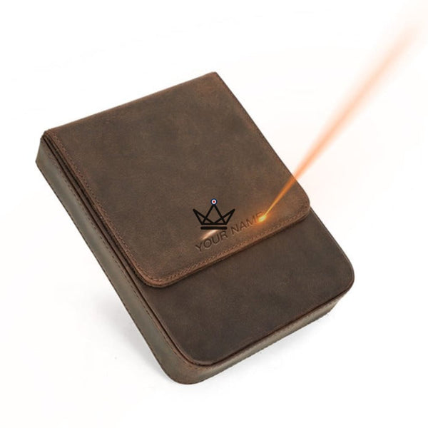 Etui en cuir de luxe pour stylo plume - Magnus (personnalisable) - - etui stylo personnalisable - Cadeau, Noël, Anniversaire, Original - Atelier Atypique