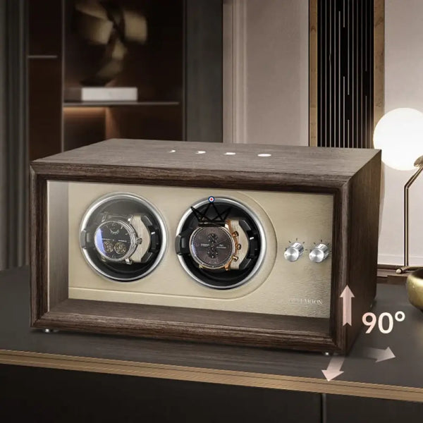 Uhrenbeweger Automatisch FULL MOON — Mondphasen, LED, Antimagnetisch, 2 oder 4 Uhren – 5/16