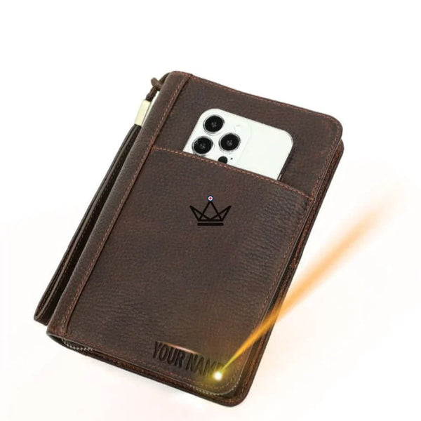 Étui à Cigares en Cuir Personnalisable - Voyageur Tempo - - etui cigare personnalisable - Cadeau, Noël, Anniversaire, Original - Atelier Atypique