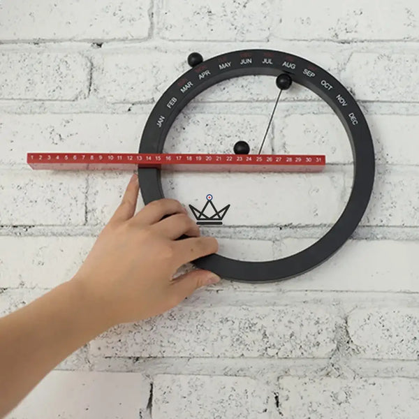 Runder magnetischer Wand-Ewiger Kalender mit Kugeln - CALENDA