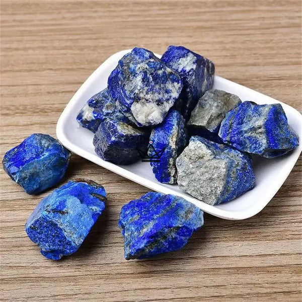 Rohe Mineralien zum Sammeln, 4er-Pack Steine nach Wahl oder 100-g-Beutel — LITHOS, Lapislazuli / Beutel 100 g