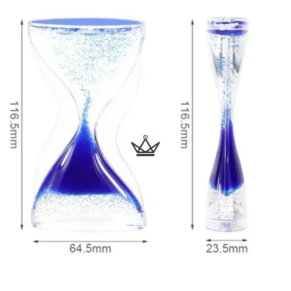 Flüssigkeits-Tropfensanduhr, Anti-Stress-Öltimer — PLUVIA – 6/9