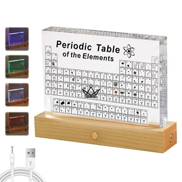 Tableau Périodique Décoratif avec Vrais Éléments : Mendeleïev - - cadre original - Cadeau, Noël, Anniversaire, Original - Atelier Atypique