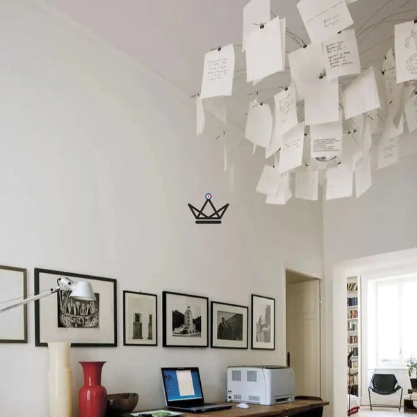 Lustre suspension Luminaire - Zettel Style Mémosphère - - luminaire - Cadeau, Noël, Anniversaire, Original - Atelier Atypique