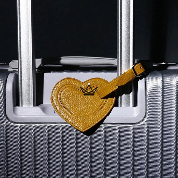 Étiquette Bagage Cuir personnalisable – Voyageur Crest