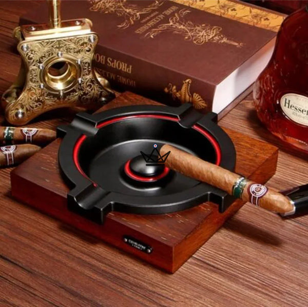 Cendrier 4 cigares - ELITE luxe original 4 emplacement bois cadeau homme