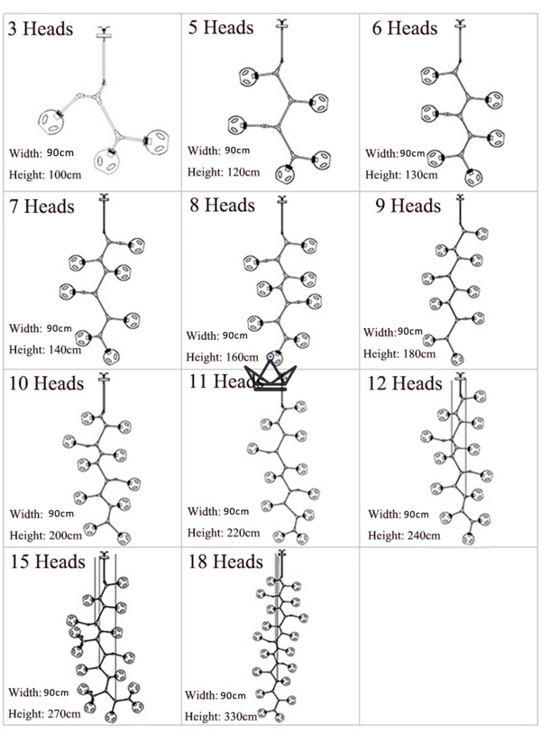 Lustre plafonnier industriel articulé - Branching Bubble Vertigo - - luminaire - Cadeau, Noël, Anniversaire, Original - Atelier Atypique
