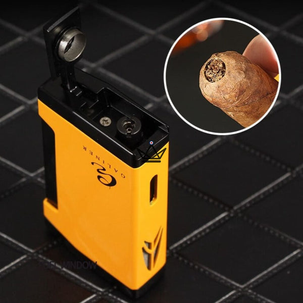 Briquet Chalumeau 2 Torches - GOLDYR - - Briquet Out - Cadeau, Noël, Anniversaire, Original - Atelier Atypique